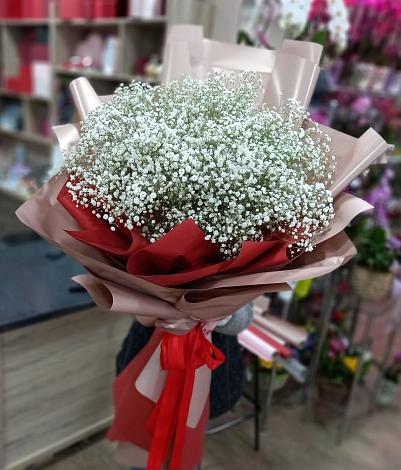 Букет цветов из: Гипсофила в Орловском Забайкальского края