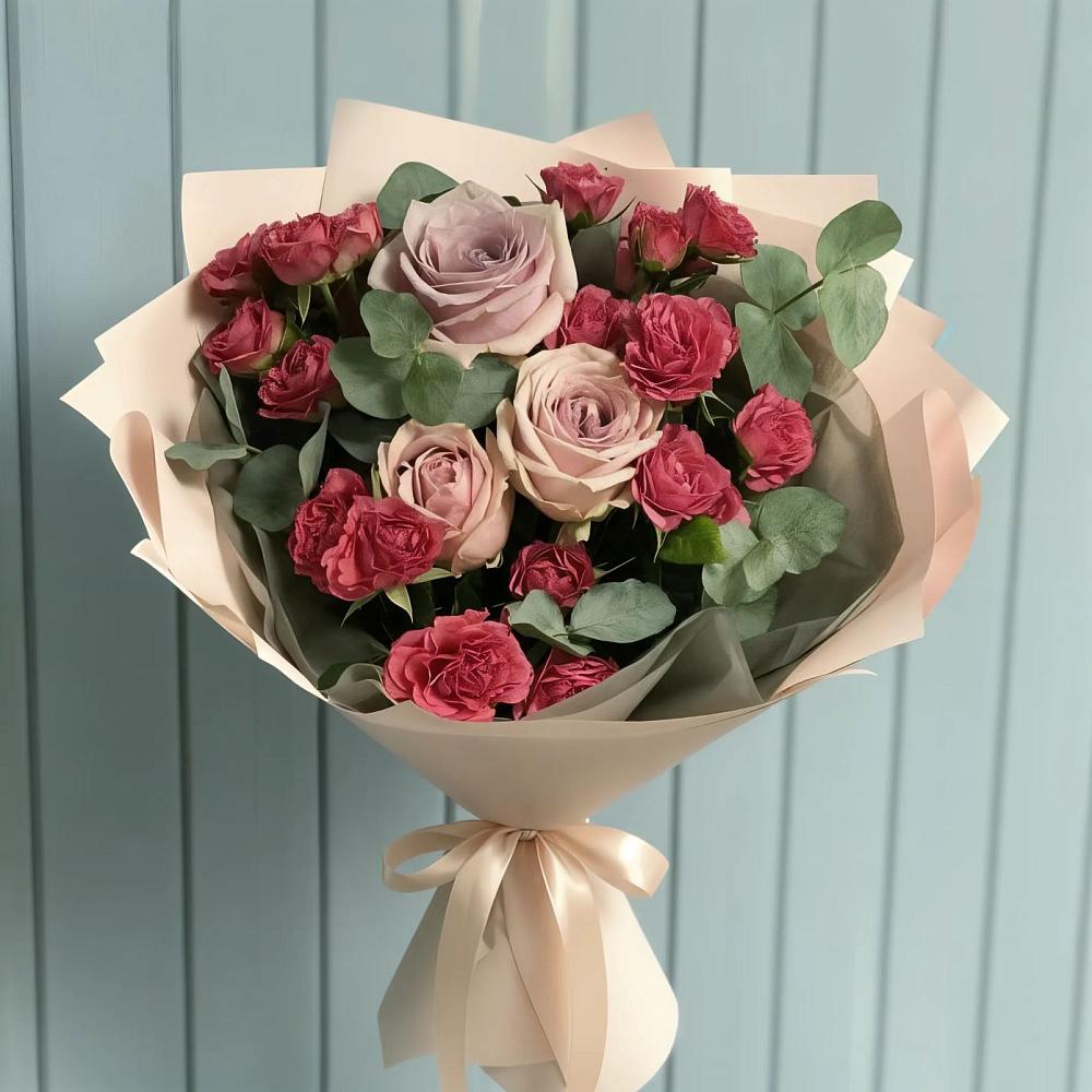 Букет цветов из: Гвоздики и Розы в Орловском Забайкальского края