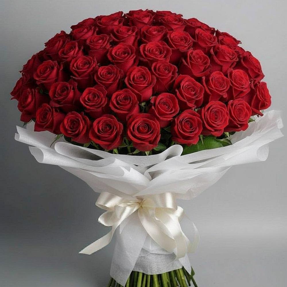 Букет 101 Красная роза Блэк Мэджик в Орловском Забайкальского края