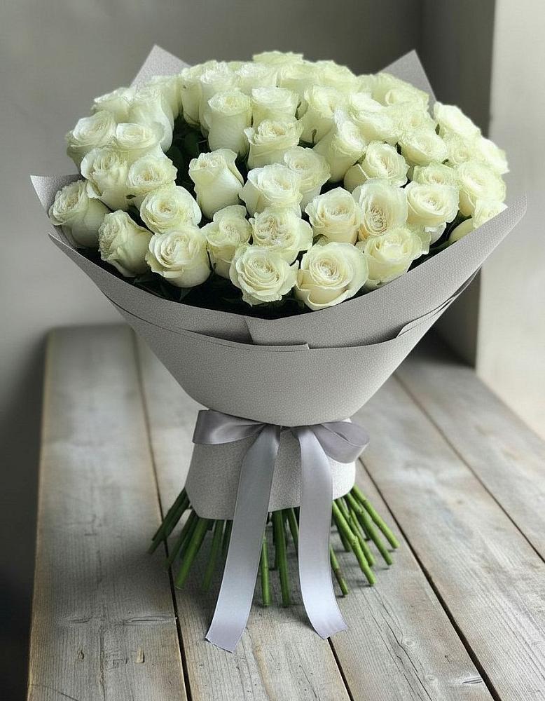 Букет 35 Белых роз в Орловском Забайкальского края