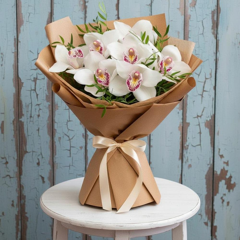 Букет цветов из: Орхидеи и Розы в Орловском Забайкальского края