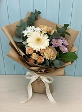 Букет цветов из:  Герберы и Хризантемы в Орловском Забайкальского края