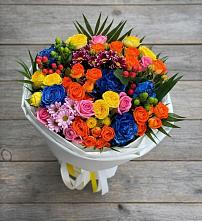 Букет цветов из:  Розы и Хризантемы в Орловском Забайкальского края