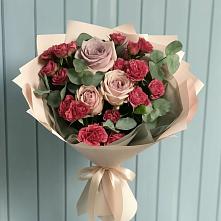 Букет цветов из:  Гвоздики и Розы в Орловском Забайкальского края