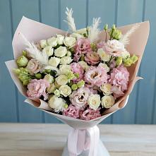 Букет цветов из:  Альстромерии и Розы в Орловском Забайкальского края